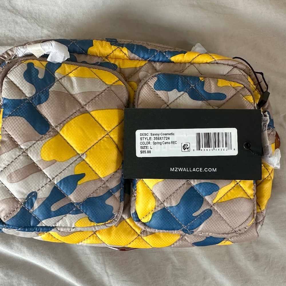 MZ Wallace Savoy pouch in spring camo